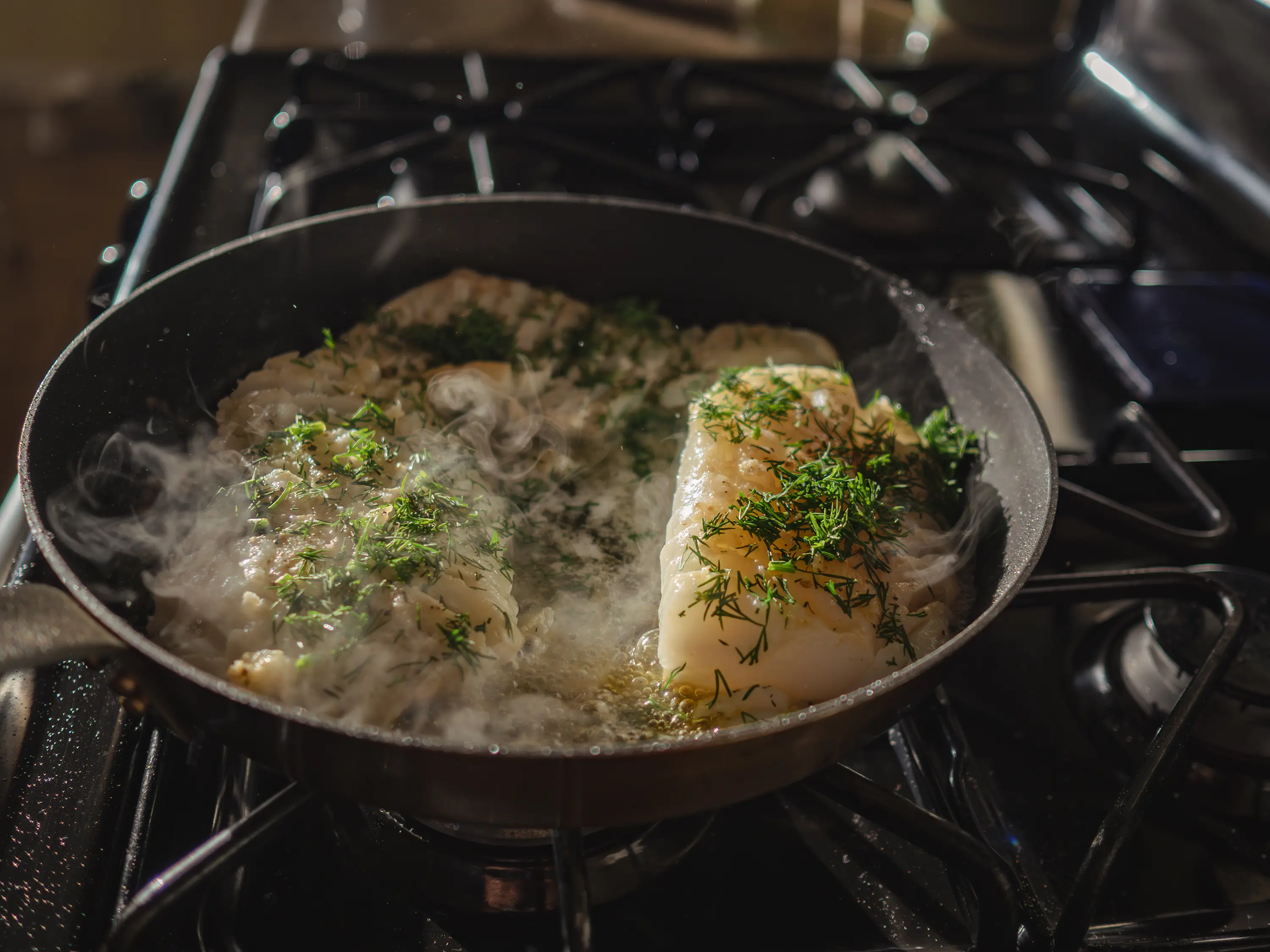 frying fish